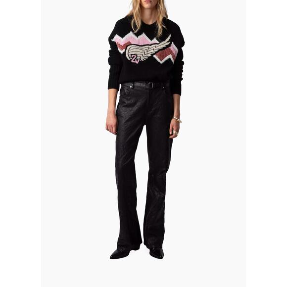 Zadig & Voltaire Bleez Wings Cashmere/Merino Sweater NWT Small - Picture 3 of 8